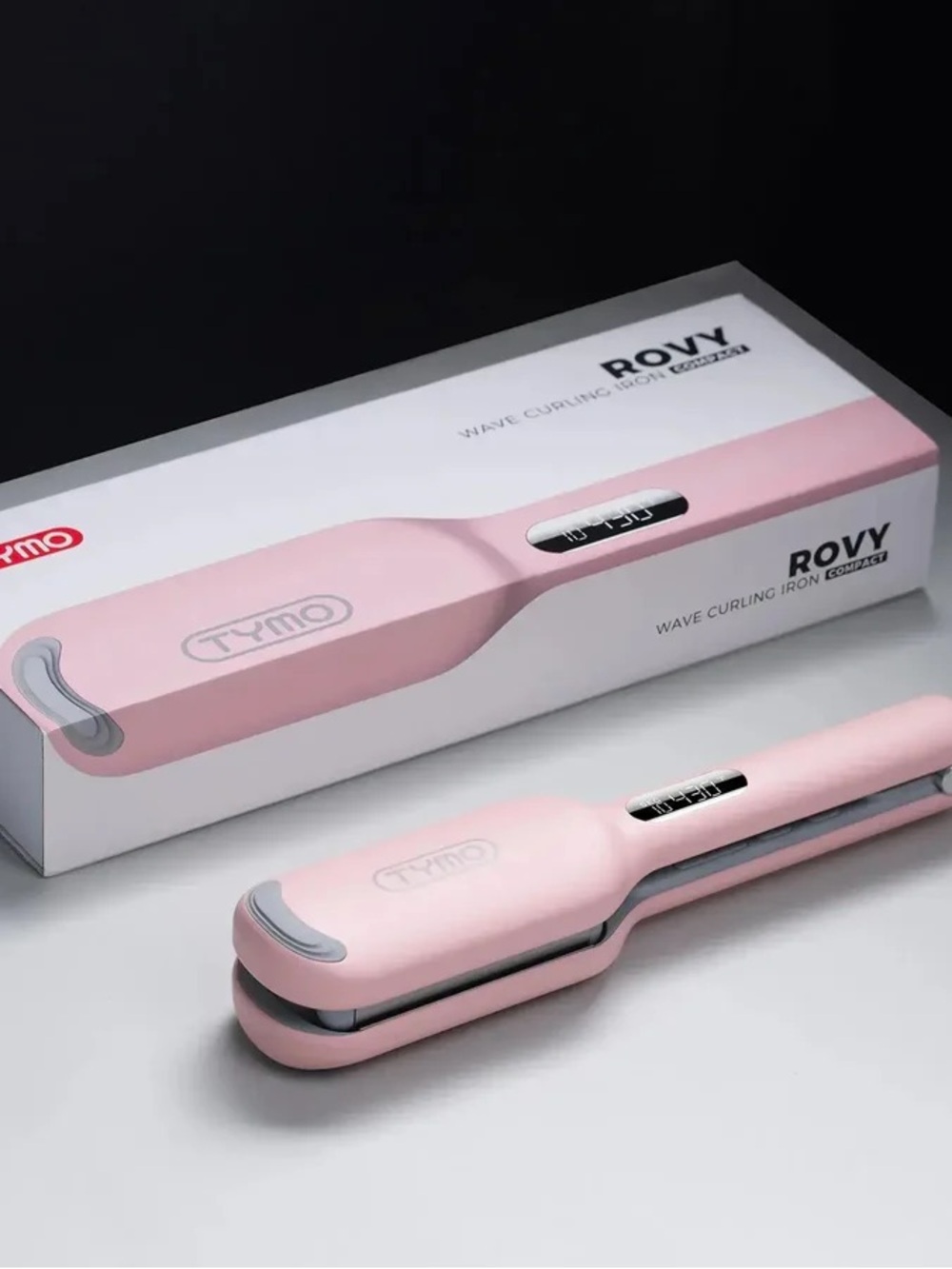 Rovy Pink Wave Curling Iron - Compact Hair Styler